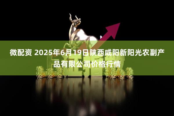 微配资 2025年6月19日陕西咸阳新阳光农副产品有限公司价格行情